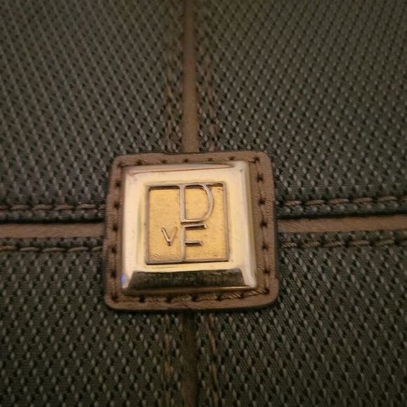 DVF Diane Von Furstenberg Tote Bag Olive Green and Brown - Picture 4 of 14